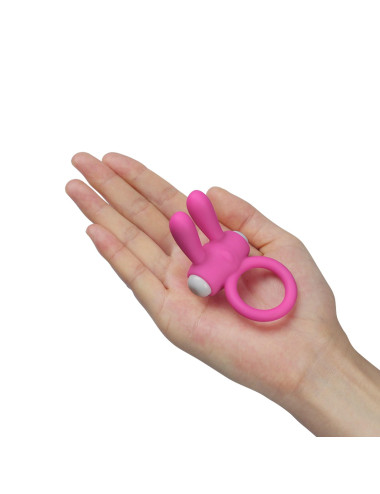 Power Clit Silicone Cockring Pink
