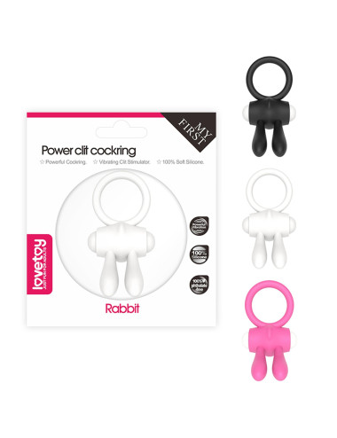 Power Clit Silicone Cockring Pink