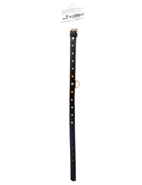 Fetish B-Series Obroża 2 cm Złota z Kryształem