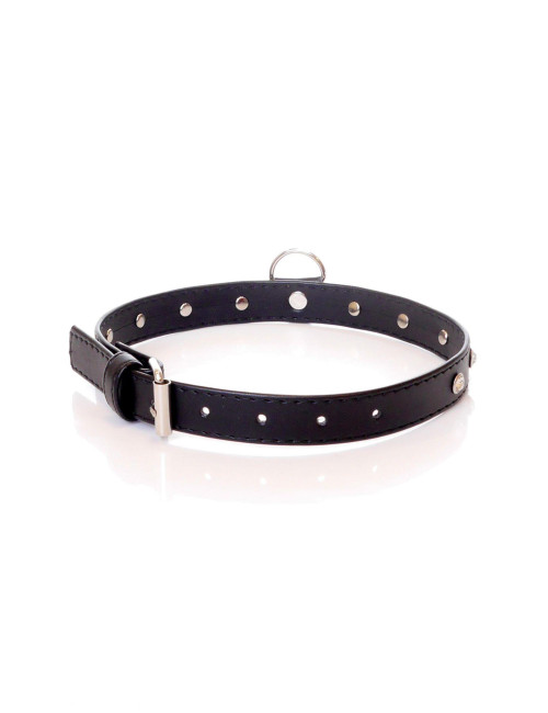 Fetish B - Series - Collar 2 cm silver crystal
