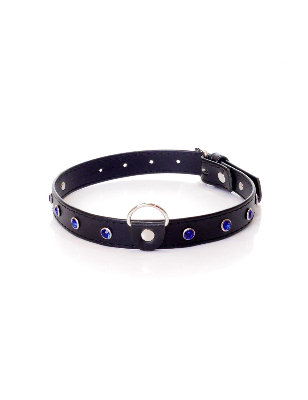 Fetish B - Series Collar - 2 cm navy blue crystal