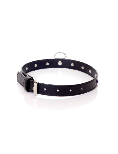 Fetish B - Series Collar - 2 cm navy blue crystal