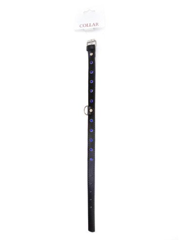 Fetish B - Series Collar - 2 cm navy blue crystal