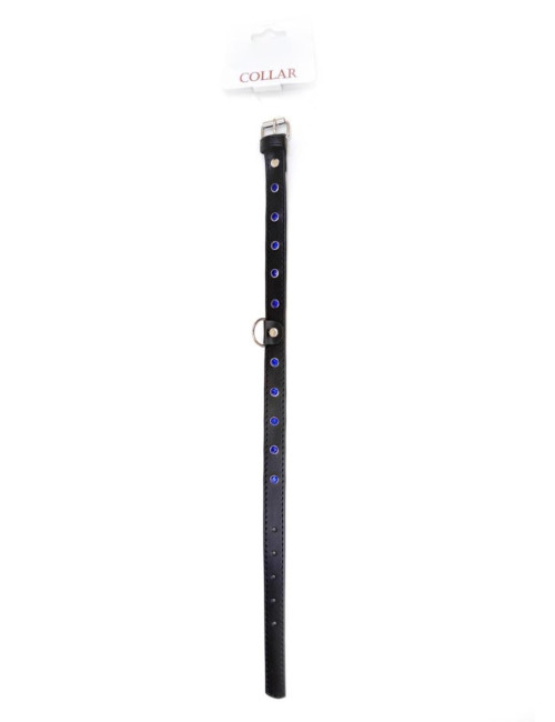 Fetish B - Series Collar - 2 cm navy blue crystal