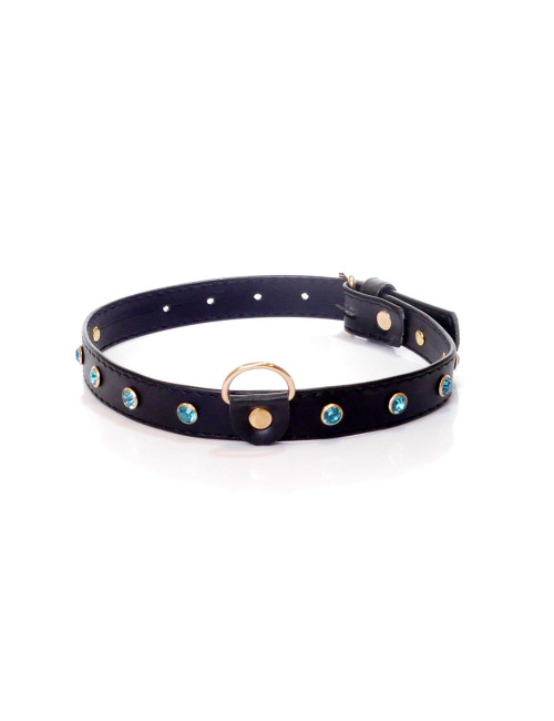 Fetish B - Series Collar - 2 cm turquoise crystal