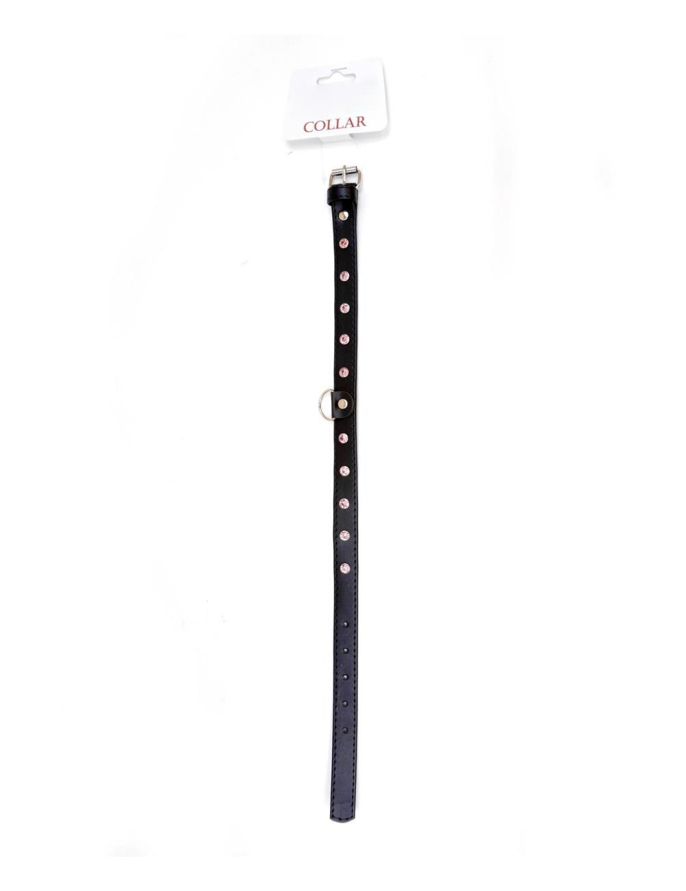 Fetish B - Series Collar - 2 cm pink crystal