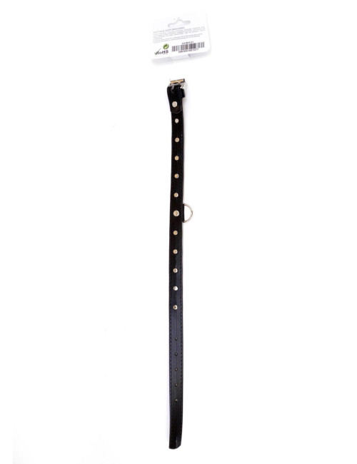 Fetish B-Series Obroża 2 cm Czerwona z Kryształem