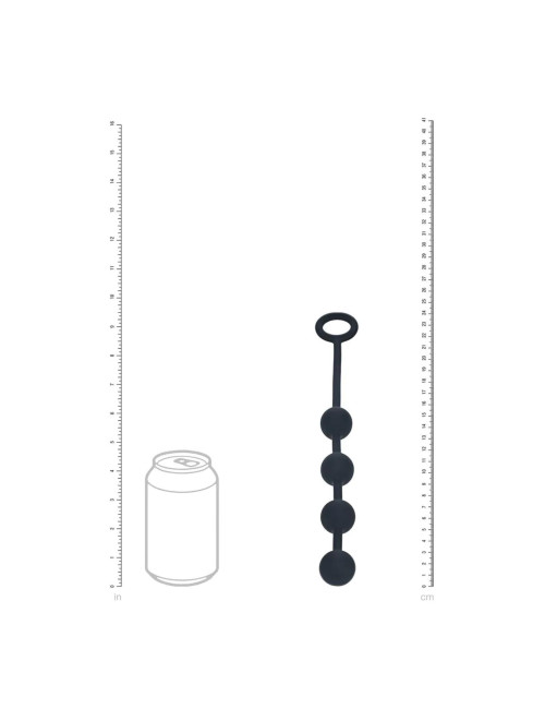 Silikonowe kulki analne Levelz S 20mm czarne