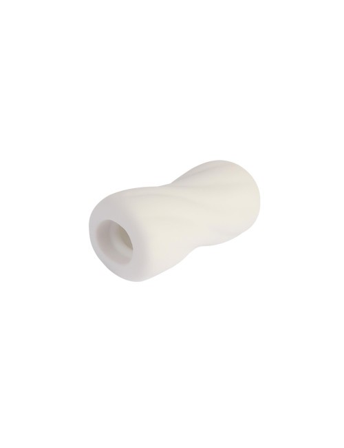 Masturbator Pleasure Pocket White – Bez ftalanów, TPE, kompaktowy masturbator – zabawka erotyczna waginy