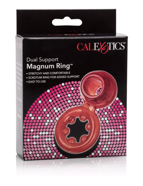 Calexotics Dual Support Magnum Ring Czerwony