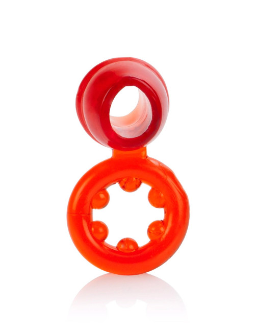 Calexotics Dual Support Magnum Ring Czerwony