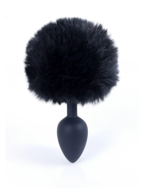 Plug-Jewellery Silicon PLUG - Bunny Tail - Black