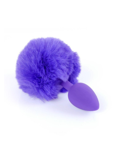 Plug-Jewellery Silicon PLUG - Bunny Tail - Purple