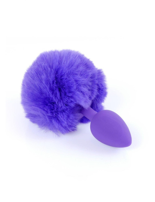 Plug-Jewellery Silicon PLUG - Bunny Tail - Purple