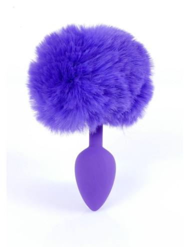 Plug-Jewellery Silicon PLUG - Bunny Tail - Purple