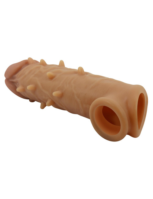 PRETTY LOVE OSBORN Silicone – Nakładka na penisa, silikonowa przedłużka (Zabawki/Nakładki/Przedłużki)