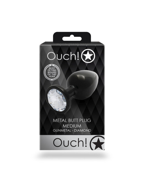 Round Gem Butt Plug - Medium