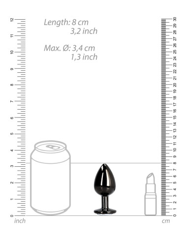 Round Gem Butt Plug - Medium