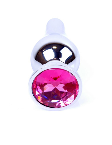 Plug-Jewellery Silver BUTT PLUG- Pink