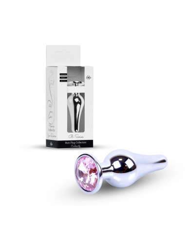 Plug-Jewellery Silver BUTT PLUG- Rose