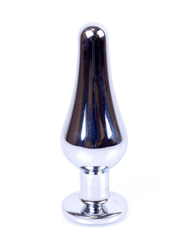 Plug-Jewellery Silver BUTT PLUG- Clear