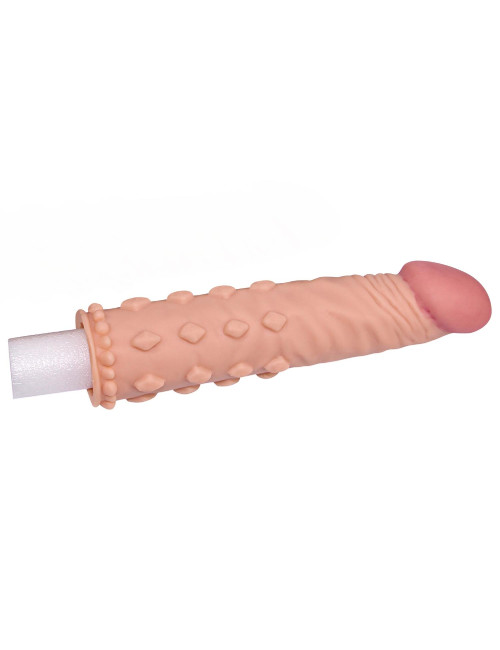 Nakładka na penis Lovetoy Add 2 Pleasure X Tender w kolorze cielistym
