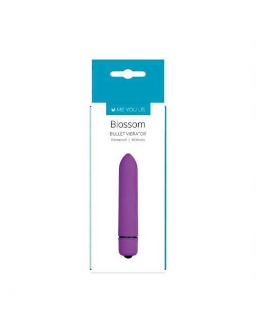 Wibrator- Me You Us Blossom 10 Mode Bullet Vibrator Purple