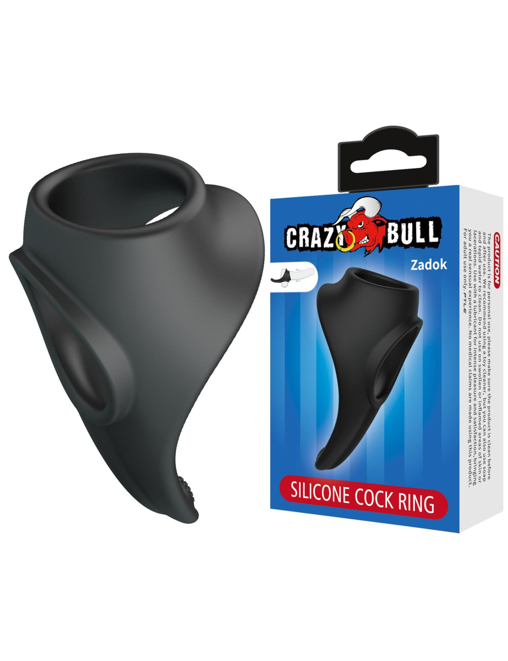 Crazy Bull Zadok – Silikonowy pierścień na penisa i jądra