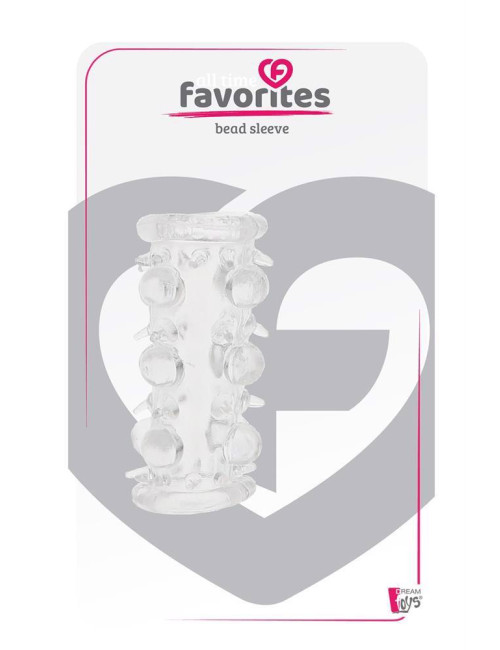 ALL TIME FAVORITES BEAD SLEEVE CLEAR - ZABAWKI, NAKŁADKI, PRZELOTOWE