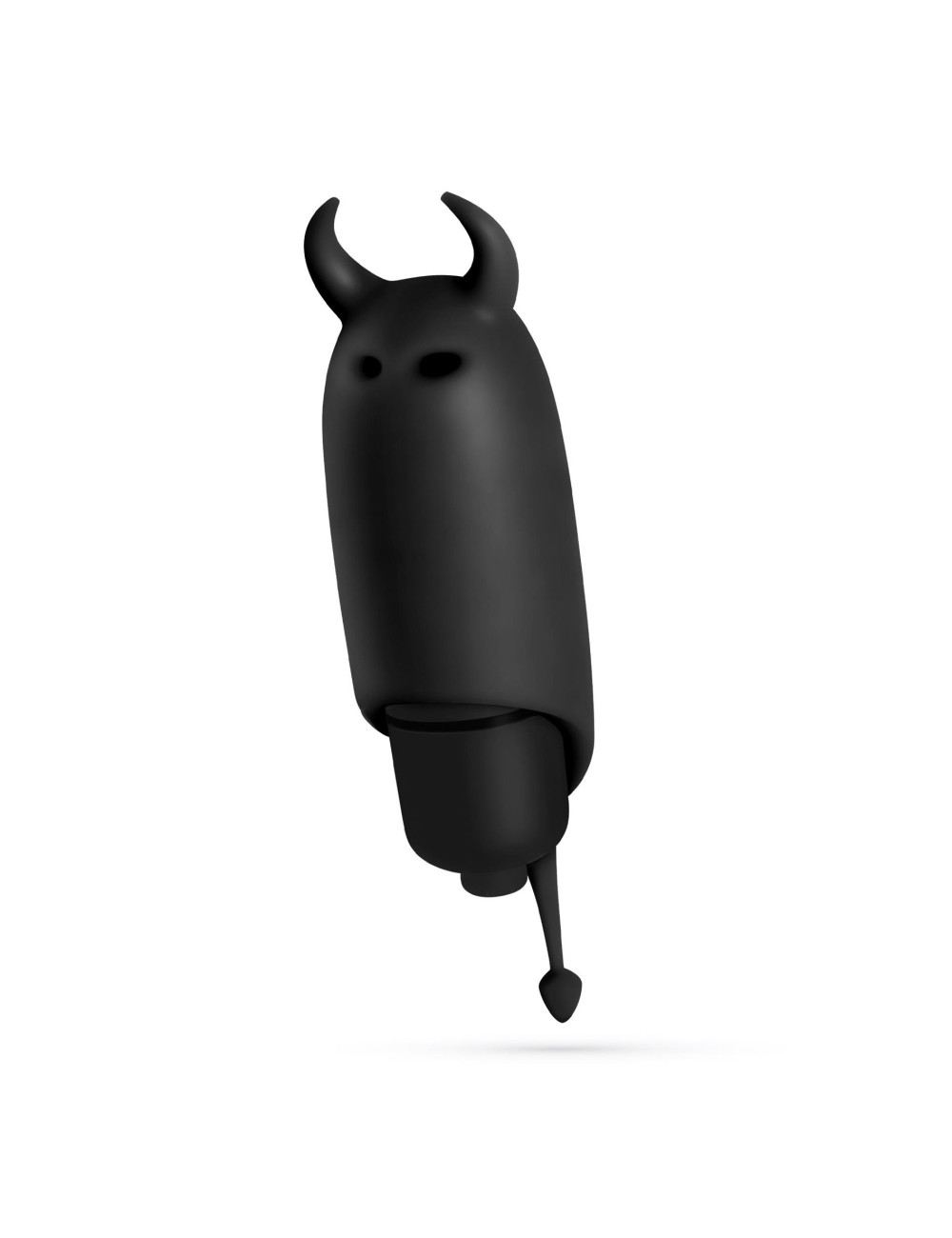 Crushious O-Pet Devil Wibrator mini z 10 trybami: silikonowy, wodoodporny, czarny