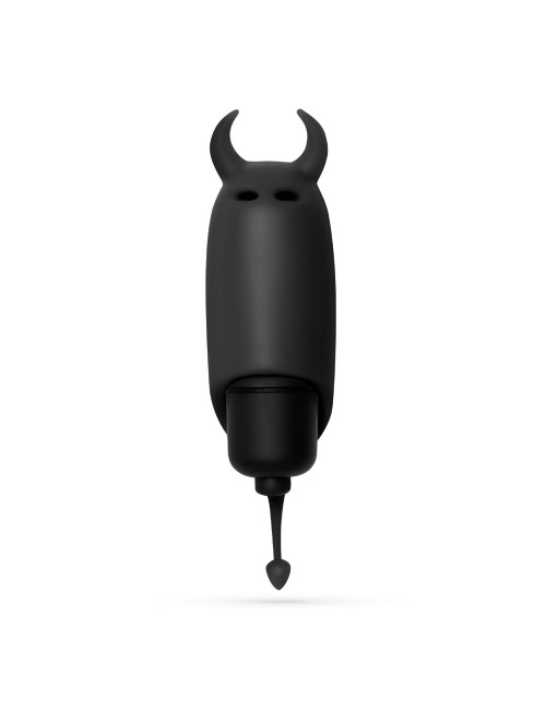 Crushious O-Pet Devil Wibrator mini z 10 trybami: silikonowy, wodoodporny, czarny