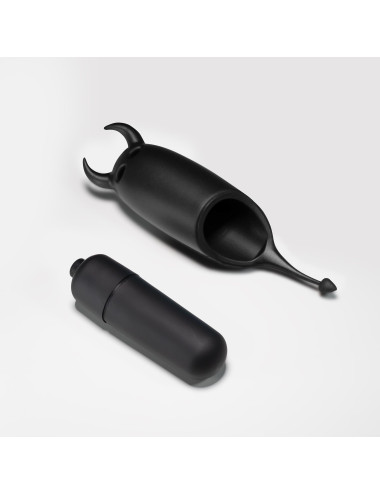 CRUSHIOUS O-PET DEVIL WITH 10 VIBRATION BULLET BLACK