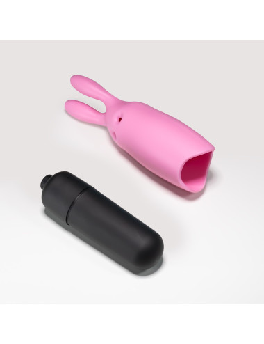 CRUSHIOUS O-PET RABBIT WITH 10 VIBRATION BULLET PASTEL PINK