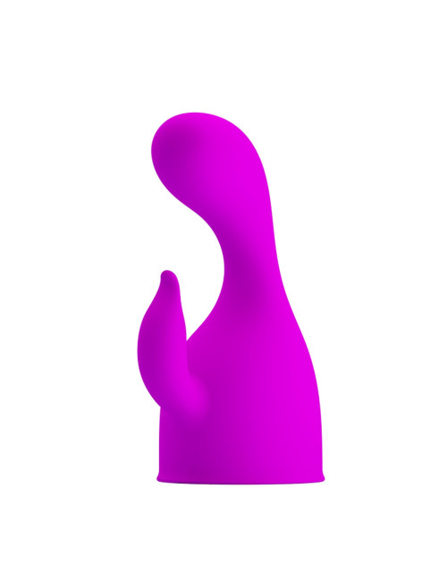 Pretty Love Darcy Silicone – Nasadka królicza do masażera, wibrator silikonowy – zabawki erotyczne, punkt G i łechtaczka