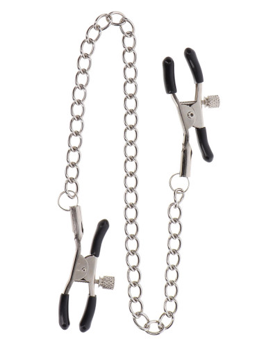 Adjustable Clamps with Chain Silver