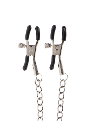 Adjustable Clamps with Chain Silver
