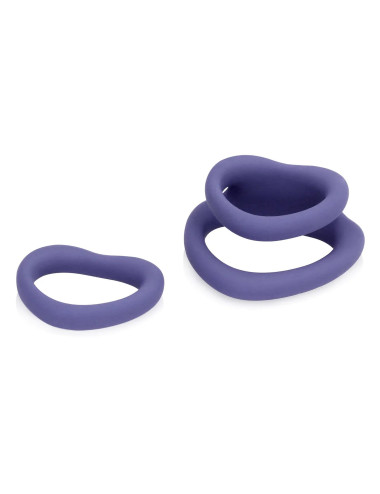 Heart Cockring Set - Violet Storm