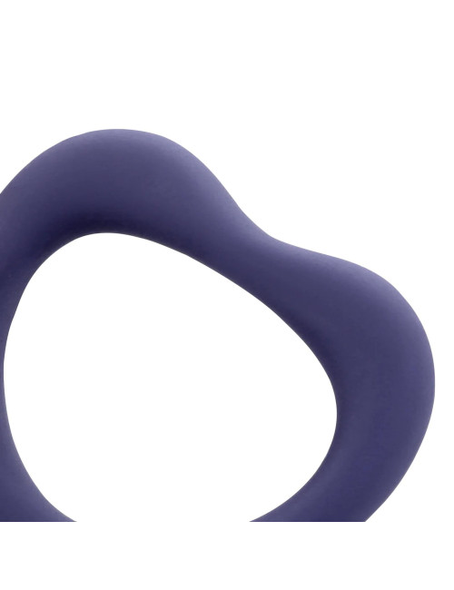 Heart Ring Set Violet Storm - Pierścienie na penisa bez wibracji, zestaw 2 rozmiarów