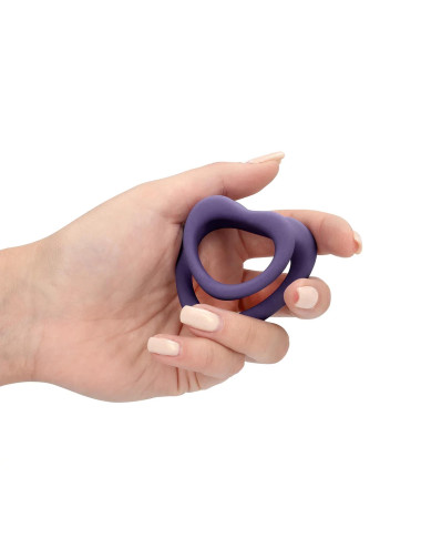 Heart Cockring Set - Violet Storm