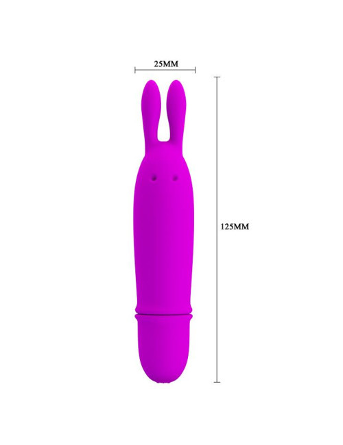 PRETTY LOVE BOYCE Mini Wibrator silikonowy 10 funkcji – króliczek, wodoodporny, zabawki