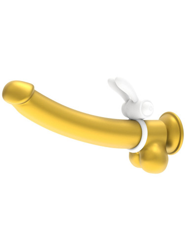 Power Clit Silicone Cockring White