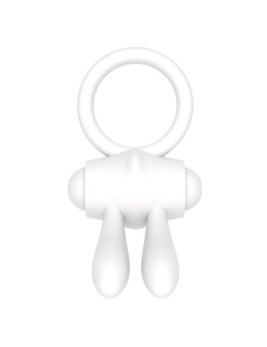 Power Clit Silicone Cockring White