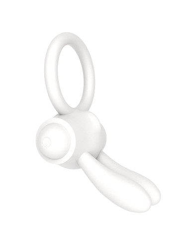 Power Clit Silicone Cockring White