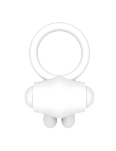 Power Clit Silicone Cockring White