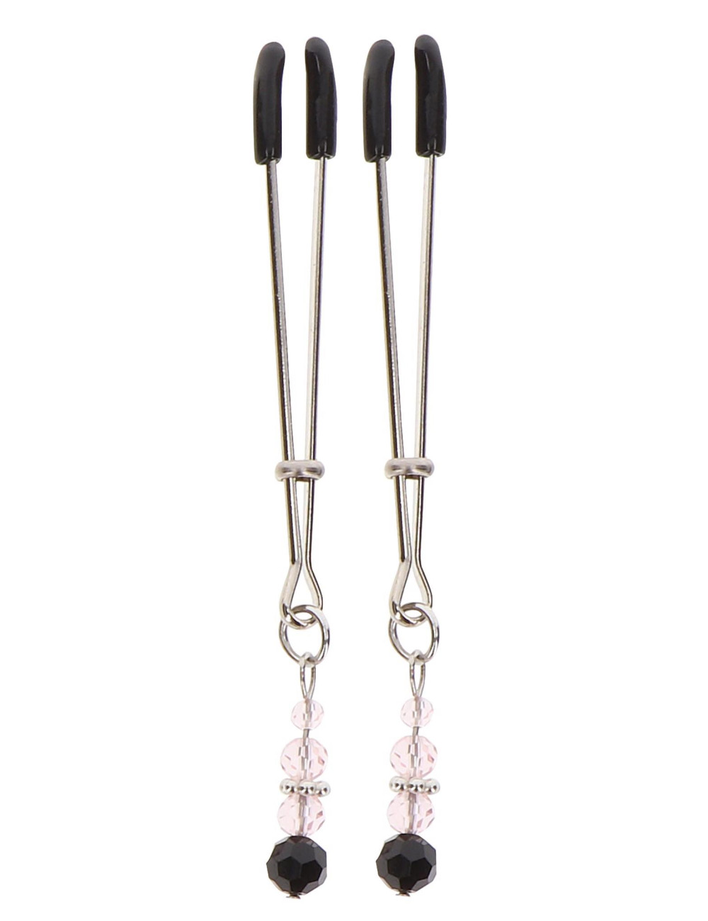 Tweezers With Beads Silver