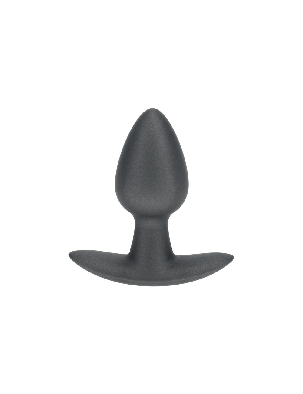 Smooth Silicone Anal Plug - Small - 2.6 / 6,5 cm - Gunmetal