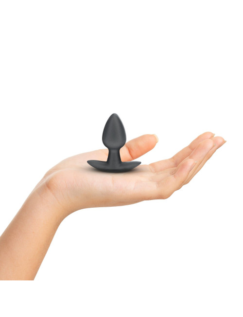 Smooth Silicone Anal Plug - Small - 2.6 / 6,5 cm - Gunmetal