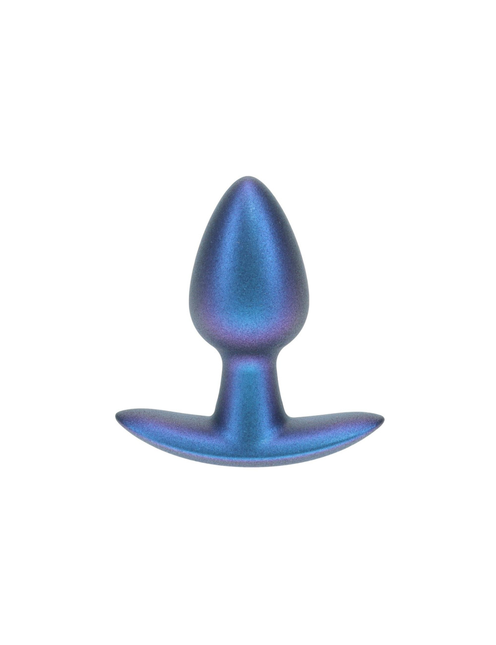 Smooth Silicone Anal Plug - Small - 2.6 / 6,5 cm - Metallic Blue