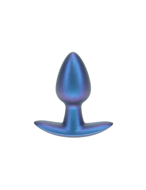 Smooth Silicone Anal Plug - Small - 2.6 / 6,5 cm - Metallic Blue