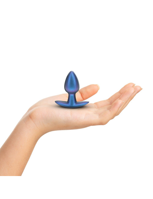 Smooth Silicone Anal Plug - Small - 2.6 / 6,5 cm - Metallic Blue